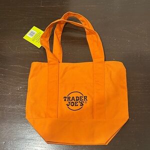 Trader Joe's Orange mini Tote Bag